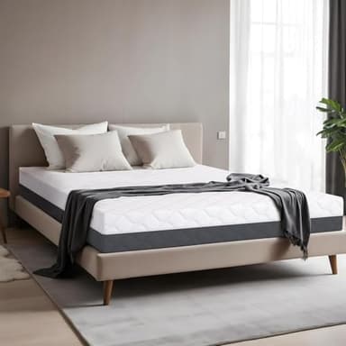 TANHK Materasso | supporto ortopedico medio rigido | formula ibrida memoria e waterfoam | 100% Made in Italy | traspirante, antiacaro e antibatterico (Rivitalizzante, 160 x 195)