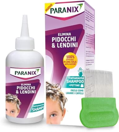 Paranix Shampoo Trattamento per Eliminare Pidocchi e Lendini, 200ml