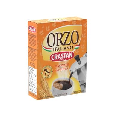 Crastan Orzo Tostato e Macinato per Moka - Espresso - Infusione - 1 astuccio da 500 gr