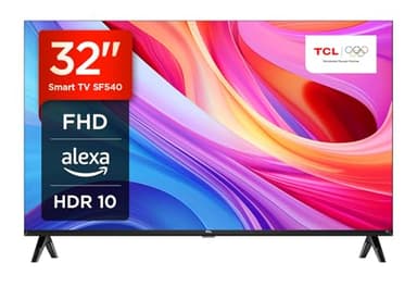 TCL 32SF540 TV 32" Full HD HDR e HLG Fire TV, Dolby Audio DTS Virtual: X, Design Bezel Less, Controllo Vocale, Bluetooth 5.0