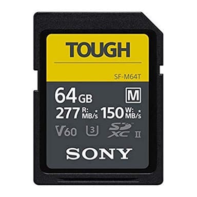 Sony Memoria SD-XC 64 GB Serie M Tough, Lettura 277 MB/s, Scrittura 150 MB/s, Resistente a Condizioni Estreme