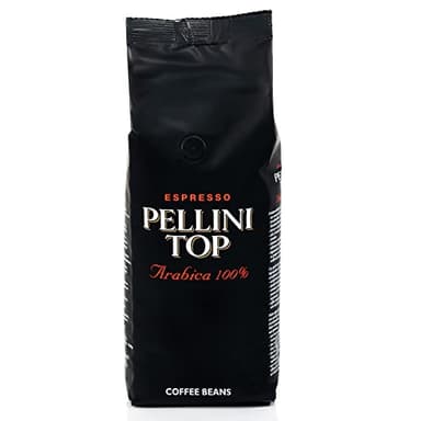Pellini Caffè in Chicchi Top, Miscela 100% Arabica, Caffè in Grani con Aromi Profumati e Raffinati e Sentori di Liquirizia e Cacao, 500g