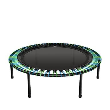 bellicon Trampolino fitness 100 cm (blu-verde), gambe a vite stabili e sospensioni ad anello fino a 150 kg (extra forte), telaio in 3 pezzi, prodotto in Germania