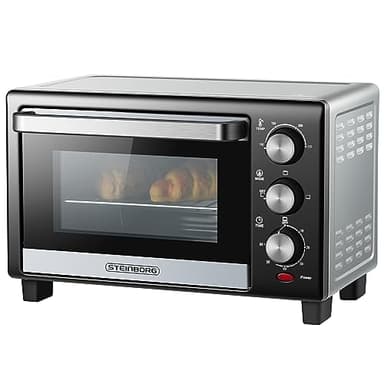 Mini forno 15 litri | 1200 Watt | forno 3 in 1 | mini-forno | mini-forno | teglia briciole | calore superiore/inferiore | forno autoportante | piccolo forno | timer 60 minuti