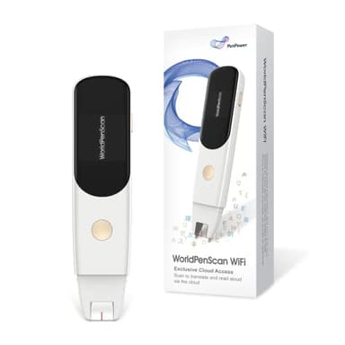 PenPower WorldPenScan Wi-Fi | Scanner penna OCR | Modalità lettura | Text-to-Speech per dislessia | Windows, Mac, Chromebook, iOS e Android