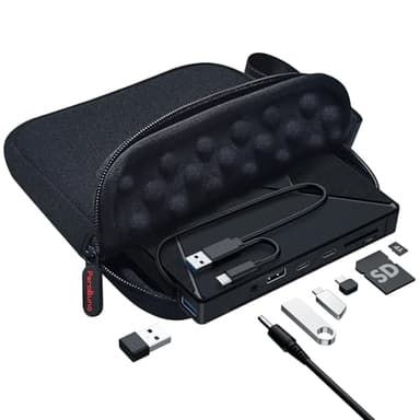 PeroBuno Unità CD DVD Esterna, Unità Disco Ottico USB 3.0, 4 Porte USB e 2 Slot per Schede TF/SD, Lettore CD DVD per Laptop Macbook iMac PC desktop Windows 11/10/8/7/XP Linux Mac OS con Scatola