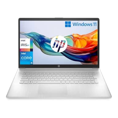 HP Laptop 17-cn2005sl, Intel Core i5-1235U, RAM 8GB DDR4, SSD 512 GB, Intel Iris Xe, Display 17.3" FHD IPS 300 Nits, Antiriflesso, Privacy Camera 720p TNR, Lettore Schede SD, Windows 11, Argento