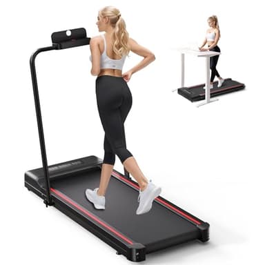 Sperax Tapis Roulant Elettrico Pieghevole,Tapis roulant salvaspazio con display LED,Capacità di carico 150KG,3 in 1 Tappetino da Passeggio Portatile Compatto da,Tapis Roulant Compatto per casa