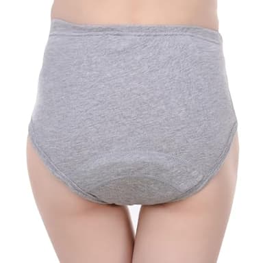 CSGTUO Mutande per Anziani Incontinenti Lavabili Mutanda Plastica Incontinenti Pantaloni per Pannolini Traspiranti per Adulti Articolo per L'igiene Dell'incontinenza, L, Grigio