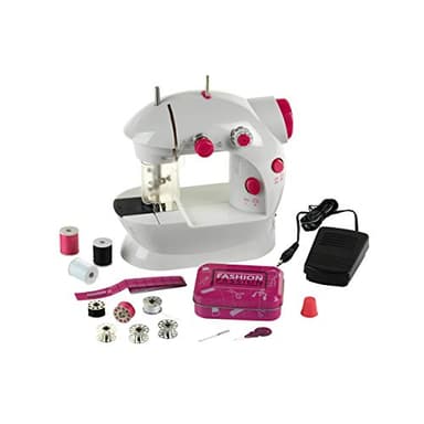 Theo Klein 7901 Macchina da cucire per bambini Fashion Passion, Con pedale, 2 livelli di velocità e tanti accessori, Giocattolo per bambini a partire dagli 8 anni di età