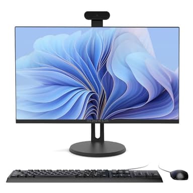 DREAMFYRE 8GB RAM 512GB SSD i7 Quad-Core (fino a 3 GHz) 23,8 pollici All-in-One Desktop PC con fotocamera staccabile regolabile 2.4G/5G WiFi BT 4.2 IPS HD Display, Nero