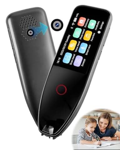 Scan Reader Pen, penna di traduzione a scansione in 134 lingue per dislessia, supporta testo a voce, OCR istantaneo, traduzione voce/foto, traduttore multilingue per anziani/bambini/studenti/studenti