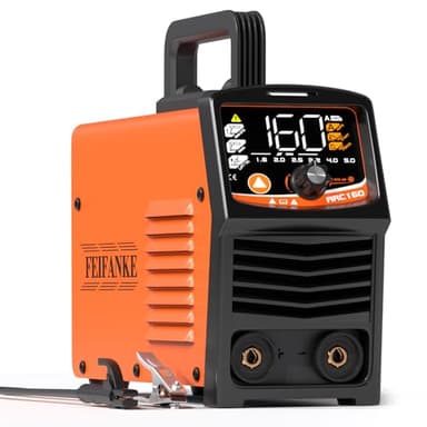 FEIFANKE Saldatrice Elettrodo ARC160 3 in 1 Saldatrice Inverter SYN IGBT 160A con il Display Digitale Del LED Saldatrice Portatile MMA Stick/Lift TIG/Avvio A Caldo/Forza D'arco/VRD
