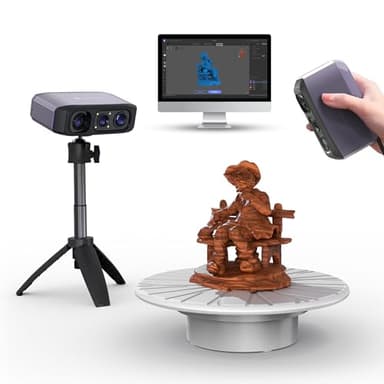 Scanner 3D portatile Moose Lite per stampante 3D, precisione dettagliata elevata 0,05 mm, velocità elevata 10 FPS con lenti anti-vibrazione, scanner modello 3D per Windows/MacOS - Pacchetto Premium