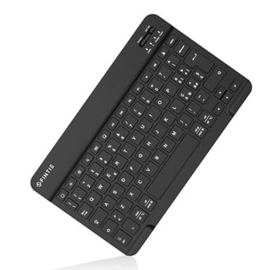 FINTIE 10" Wireless Bluetooth Tastiera per iOS (iPad 10.2, iPad Pro, iPad Air) e Android (Samsung Galaxy Tab S6 Lite, A7, Tab E, S5e, Tab A/Lenovo/Huawei Tablet), Layout Italiano, Nero