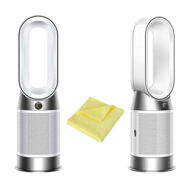 Panno & Dyson – HP10 – Purifier Hot & Cool – Purifier Hot & Cool – Purificatore d'aria con ventola e funzione di riscaldamento (bianco/nichel)