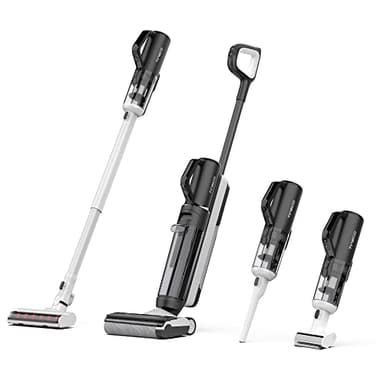 Tineco FLOOR ONE S5 Combo Power Kit 3-in-1 Lavapavimenti, Aspirapolvere Intelligente per Bagnato e Asciutto, Aspirabriciole, per Peli di Animali Domestici, Display, App e Assistente Vocale