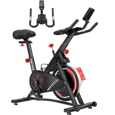 Micyox MX619 Cyclette Professionale, Bici da Fitness con Resistenza Magnetica, Volano da 15kg, Sensore Pulsazioni, Display RPM e Supporto per iPad, Indoor Bikes per Casa
