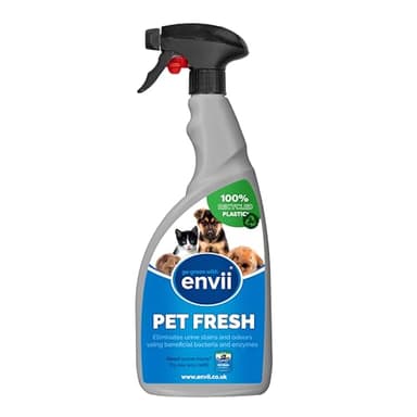 Envii Pet Fresh – Rimuovi Efficace Macchie e Odori di Urina degli Animali Domestici, Pulitore Enzimatico Potente e Deodorante Naturale, Elimina Odori di Urina di Cane e Gatto – Spray da 750ml