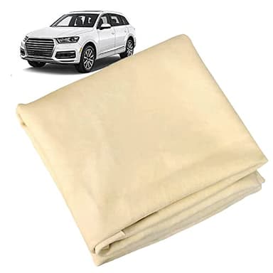 Shonye 40x30 cm - Panno Per la Pulizia in Pelle di Daino Naturale, 1 Pezzo di Asciugamano in Pelle di Daino Per Auto, Panno in Pelle Per Auto ad Asciugatura Rapida E Super Assorbente