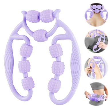 Taozoey Massaggiatore Anticellulite, Rullo Anticellulite, Rullo Massaggio Muscolare Gambe, Punti Trigger per Massaggiare i Muscoli Profondi, Rullo Massaggiante (Viola9)