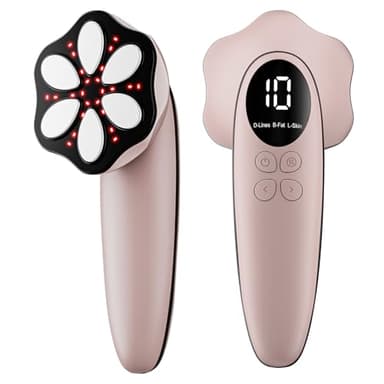 Depsoul Massaggiatore anticellulite, macchina per scolpire il corpo a 6 teste 3 in 1, massaggiatore elettrico senza fili, con 3 modalità, 10 livelli di intensità per pancia, vita, braccia, gambe e