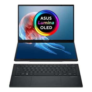 Asus ZENBOOK PRO DUO OLED UX8406CA 14" OLED 2880X1800, DUAL SCREEN TOUCH, INTEL CORE ULTRA 9 285H, 32 GB DDR5, SSD 1 TB NVME, WINDOWS 11 PROFESSIONAL, WIFI 7, WEBCAM IR, TASTIERA SOFT