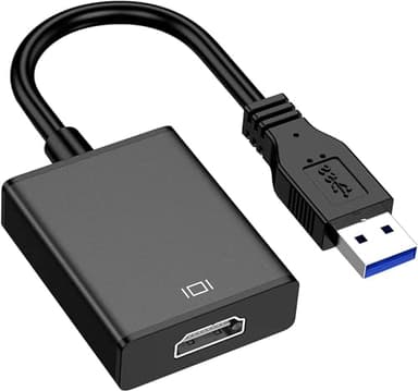 Adattatore USB a HDMI, USB 3.0/2.0 a HDMI Audio Video, Cavo Graphics HD 1080P, Convertitore per PC, Laptop HDTV, Compatibile con Windows XP/10/8/7 (NO Mac & Vista)
