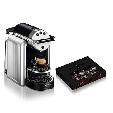 Nespresso Zenius - Macchina da caffè automatica professionale, con 50 capsule, per piccoli uffici, colore: argento
