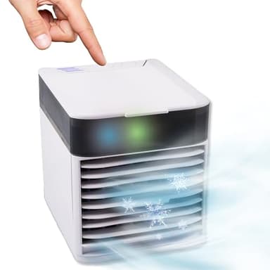 Silvergear® Aria condizionata mobile | Raffreddatore d'aria a 3 velocità + timer | Ventilatore con raffreddamento ad acqua | Risparmia energia e raffredda la tua casa | Mini condizionatore
