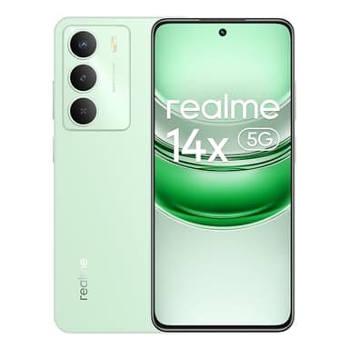 realme 14X 5G Smartphone 8+256 GB, Dimensity 6300 5G, Display da 120 Hz, Resistenza agli urti di grado militare, Fotocamera AI da 50 MP, Batteria di lunga durata da 5000 mAh, Verde T