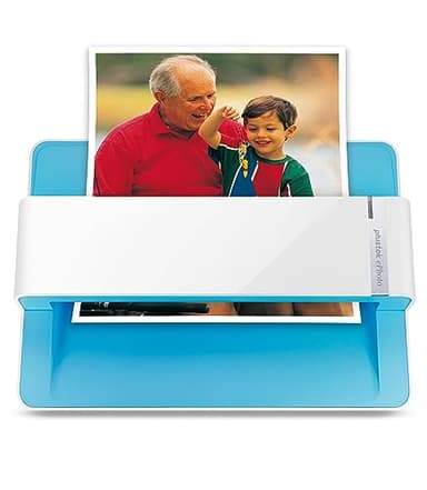 Scanner per foto Plustek - ePhoto Z300, insignito del German Design Award 2018, scansiona foto 4x6 in 2 s, allineamento automatico e taglio con sensore CCD Supporta Mac e PC.