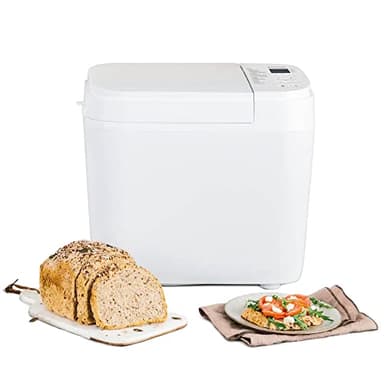 Panasonic SD-B2510WXE Macchina per il Pane Automatica, Programma Senza Glutine, Modello Orizzontale, 21 Programmi Automatici, Doppio Sensore di Temperatura, Timer Digitale 13 Ore, Display LCD, Bianco