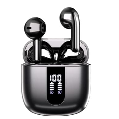 Cuffie Bluetooth, Auricolari Bluetooth 5.4 In Ear Stereo con 4 Microfono ENC, 60 Ore Cuffiette Wireless Cancellazione Rumore, IP5 Auricolare per iPhone e Androide, Earbuds Usb C Sportive per PC TV