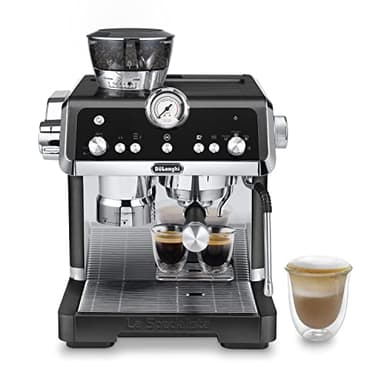 De'Longhi La Specialista Prestigio EC 9355.BM - Macchina per caffè espresso con macinino integrato e ugello professionale in schiuma di latte, 2 litri, nero