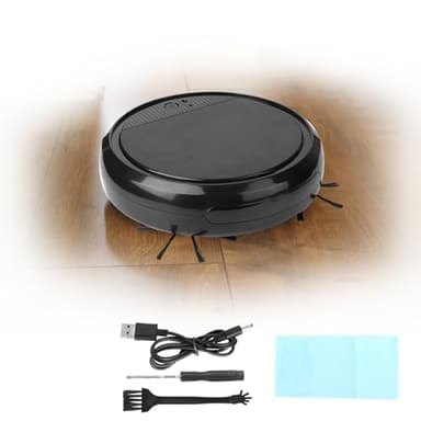 Robot Aspirapolvere Intelligente con Luce Ultravioletta,Robot Aspirapolvere, Forte Aspirazione, Silenzioso, Robot Aspirapolvere Autocaricante(Nero), Robot Aspirapolvere, Robot Aspirapolvere Inte