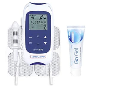 TensCare Perfect PFE per uomini – Elettrostimolatore, allena e rinforza i muscoli del pavimento pelvico per combattere l'incontinenza e la disfunzione erettile. Tecnologia TENS e EMS.Kegel