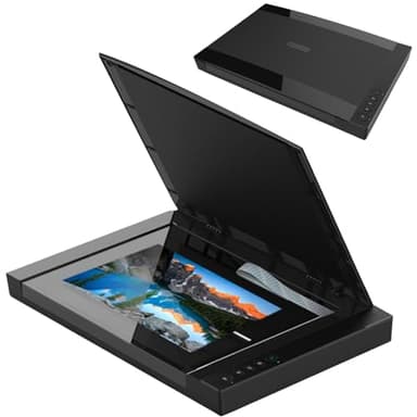 XUCS Scanner Piano di Grande Formato, Scanner Fotografico A3, 2400 DPI, Scansione 12"x 17" in 4 Secondi, Scansione Automatica, Scanner per Documenti E Libri, Supporta Windows E iOS