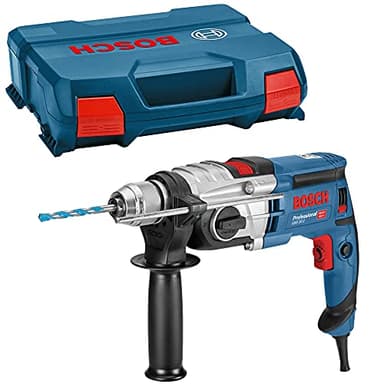 Bosch Professional 060117B401 Trapano con Percussione GSB 20-2, Numero di Giri a Vuoto 3.000 Giri/min, con Set di Accessori, in Valigetta L-Case, 850 watts