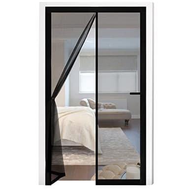 Zanzariera Magnetica Per Porte, 140x240cm zanzariera in fibra di vetro Porta del balcone Tenda di mosca senza forare Tenda magnetica della porta per il balcone Soggiorno camera da letto Porte