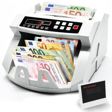 Macchina Conta Soldi Rilevatore Di Banconote False con Doppio Display Led, portatile