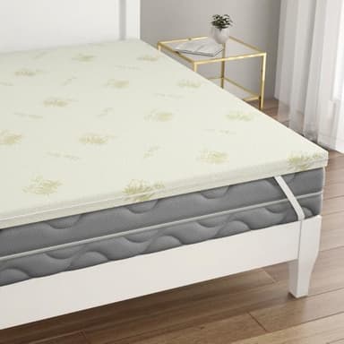 L'ANTICO ARCOLAIO - Topper Memory Foam 160x190 Prodotto in Italia, Altezza 5cm, per Materasso Matrimoniale 160x190, Rivestimento Facilmente Sfoderabile e Lavabile, Antiacaro Anallergico