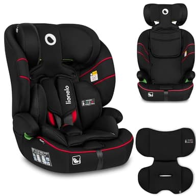 LIONELO LEVI I-SIZE Seggiolino auto per bambini 76-150 cm con l'ultima Norma i-Size R129 Protezione laterale, 10 Livelli di regolazione del poggiatesta, Schienale staccabile