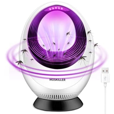 Lampada Antizanzare, USB Lampada Antizanzare Elettrica, Alto-efficiente Trappola Zanzare Luce UV, Anti Insetti Mosquito Killer Lamp, Antizanzare Lampada per Interno Esterno Giardino