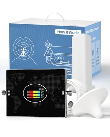 Amplificatore Segnale Cellulare- Ripetitore Segnale Cellulare a Bande 20/8/3/1/7 per Operatori Europei Wind Tre,TIM,Vodafone e Iliad-Amplificatore 4G/3G per Dati e Chiamate, ideale per Casa e Ufficio
