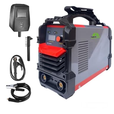 Saldatrice inverter ad Elettrodo 500 Ampere Con Ventilazione Saldatura ad Arco Display LCD Digitale Saldatrice Elettrica Portatile con Cavi e Maschera per Fabbro