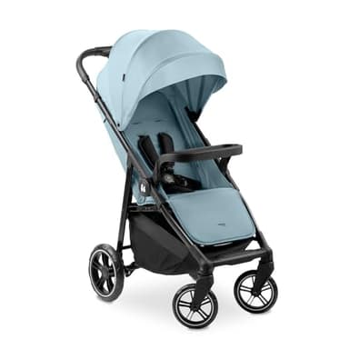 hauck Passeggino Leggero Shop N Care Passeggino Compatto fino a 22Kg, Reclinabile, Passeggino da Viaggio con Portabicchieri e Vassoio Cappotta Parasole (UPF 50+) e Cesto XL (Fino a 3kg), Dusty Blu