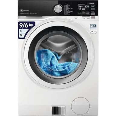 Electrolux EW9W296Y Lavasciuga PerfectCare 900 con DelicateCare System, 9 kg Lavaggio o 6 kg Asciugatura, Classe B, se Usata come Lavatrice o Classe D, se Usata come Lavasciuga, Bianco