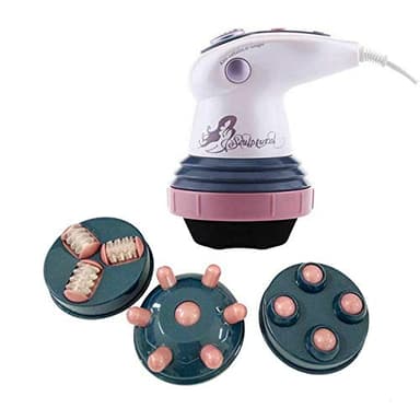 Massaggiatore elettrico anti-cellulite 4 in 1 massaggiatore rassodante anticellulite per collo spalle vita addominale gambe glutei (A)
