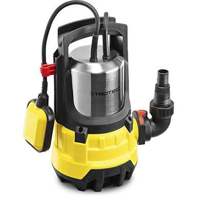 TROTEC POMPA sommersa TWP 11000 ES – Pompa per acque sporche – Portata 20000 l/h, Potenza 1.100 Watt, Profondità massima di immersione 7 m, Protezione da funzionamento a secco, IPX8